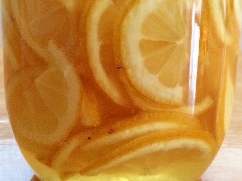レモンの氷砂糖漬け